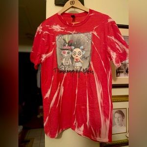 Screen Print Spiral Bleach Tee